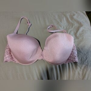 Victorias Secret Angels IPEX 36DD Bra Pink Demi Underwire Back Closure